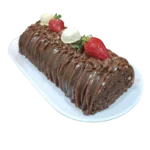 Rocambole de Chocolate com Morango