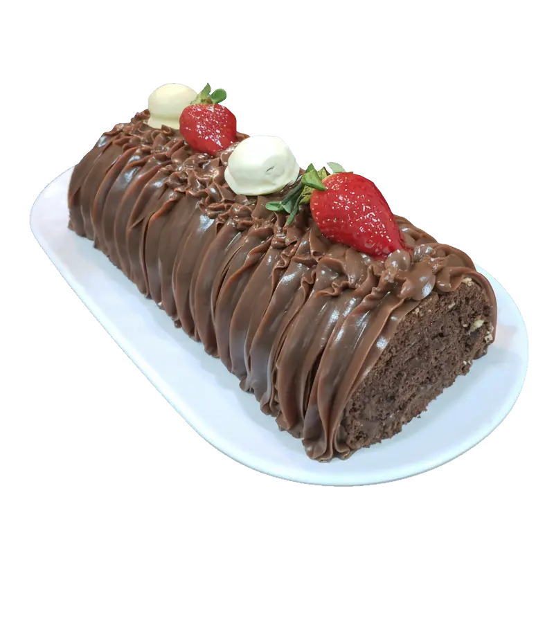rocambole_chocolate_morango Rocambole de Chocolate com Morango - Imagem 1