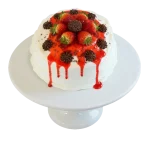 Torta de Chocolate Branco com Morango