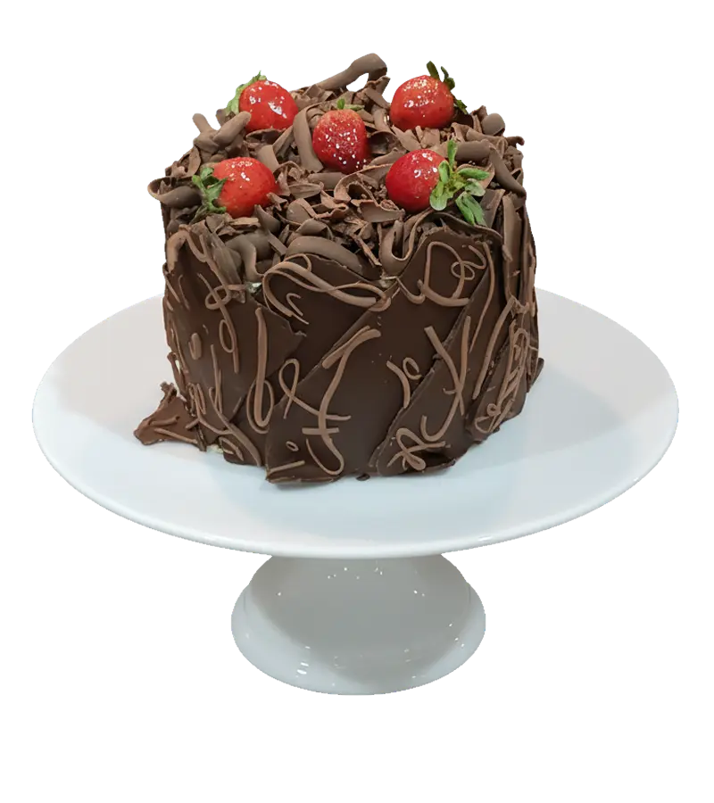 torta_chocolate_filhetos_morango Torta de Chocolate com Filhetes & Morango - Imagem 1