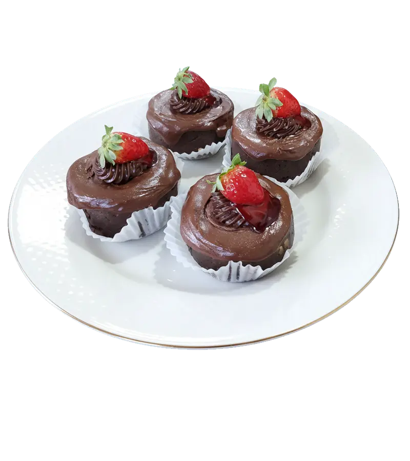 tortinhas_chocolate_e_morango Tortinhas de Chocolate & Morango - Imagem 1