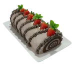 Rocambole Mix Chocolate com Morangos