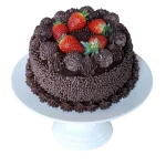 Torta Brigadeiro com Morangos