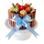 Torta KitKat Laço Azul