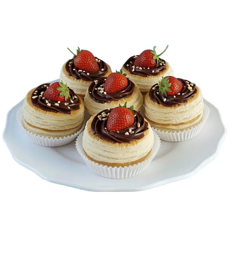 torteletes-doceleite-chocolate-morango Tortelete de Doce de Leite com Chocolate e Morango - Imagem 1